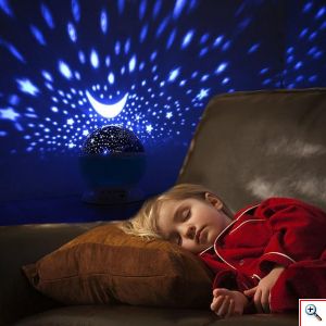 Star Night Projector Περιστρεφόμενο Φωτιστικό - Προτζέκτορας Δωματίου Αστεριών USB