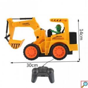 Τηλεκατευθυνόμενο Παιχνίδι Εκσκαφέας / Μπουλντόζα - Ενσύρματο Τηλεχειριστήριο 30x14cm
