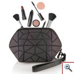 Σετ Τρεις Τσάντες για Μακιγιάζ με Γεωμετρικά Σχέδια που Φωσφορίζουν - Full Set Pryzm Makeup Bags 