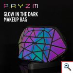 Σετ Τρεις Τσάντες για Μακιγιάζ με Γεωμετρικά Σχέδια που Φωσφορίζουν - Full Set Pryzm Makeup Bags 