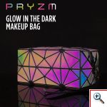 Σετ Τρεις Τσάντες για Μακιγιάζ με Γεωμετρικά Σχέδια που Φωσφορίζουν - Full Set Pryzm Makeup Bags 