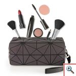 Σετ Τρεις Τσάντες για Μακιγιάζ με Γεωμετρικά Σχέδια που Φωσφορίζουν - Full Set Pryzm Makeup Bags 