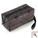 Σετ Τρεις Τσάντες για Μακιγιάζ με Γεωμετρικά Σχέδια που Φωσφορίζουν - Full Set Pryzm Makeup Bags 