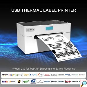 Ασύρματος Θερμικός Εκτυπωτής 104mm 203DPI με USB/LAN/Bluetooth Andowl Λευκό