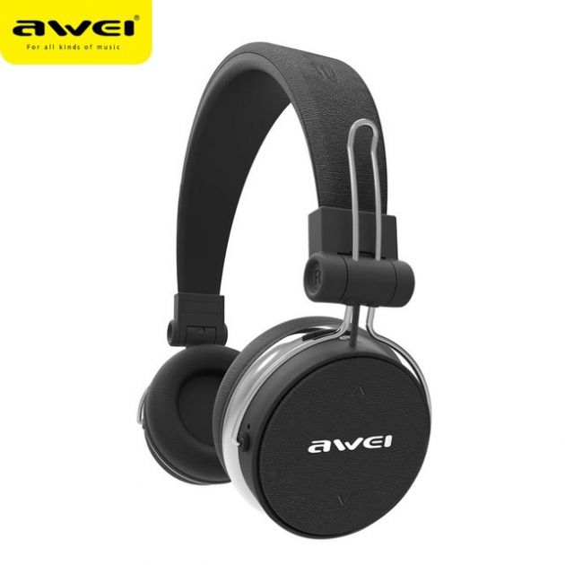 Ασύρματα & Ενσύρματα On-Ear Ακουστικά AWEI Bluetooth Headphones Aux, Handsfree με Μικρόφωνο - Wireless Headset Noise Canceling