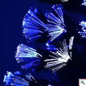 Εντυπωσιακό Χριστουγεννιάτικο Δέντρο Μπλε Οπτικής ίνας LED Blue Light Vision 120εκ. Fiber Optic Christmas Tree