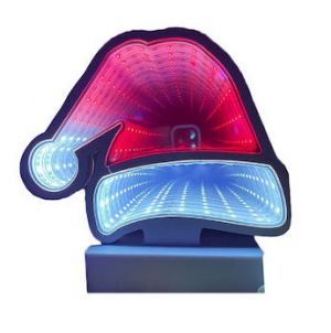 Χριστουγεννιάτικο Διακοσμητικό Infinity LED 3D Σκούφος 20cm