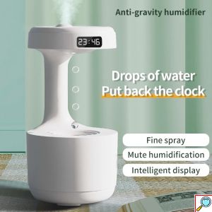 Υγραντήρας Σταγονιδίων με Τεχνολογία Κατά της Βαρύτητας - Αρωματοθεραπεία με Οθόνη LED 800ml Anti Gravity Drop Water Andowl