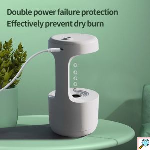 Υγραντήρας Σταγονιδίων με Τεχνολογία Κατά της Βαρύτητας - Αρωματοθεραπεία με Οθόνη LED 800ml Anti Gravity Drop Water Andowl