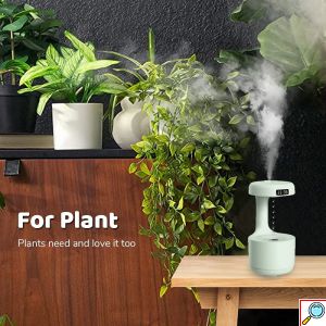 Υγραντήρας Σταγονιδίων με Τεχνολογία Κατά της Βαρύτητας - Αρωματοθεραπεία με Οθόνη LED 800ml Anti Gravity Drop Water Andowl