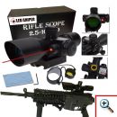 Διόπτρα Μονόκυαλο Σκοπευτικό - Hunting Rifle Scope 2.5-10x40 Zoom Illuminated + Red Laser