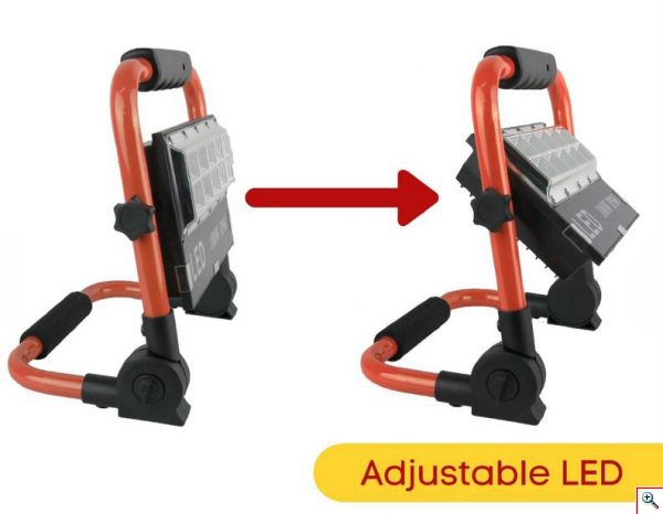 Ισχυρός Επαναφορτιζόμενος Φορητός Προβολέας COB LED Ισχύος 100Watt - 8505