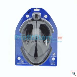Sub Full Face Snorkel Mask Xifias 850 BLACK - Ολοπρόσωπη Μάσκα με Αναπνευστήρα και Βάση για Action Camera