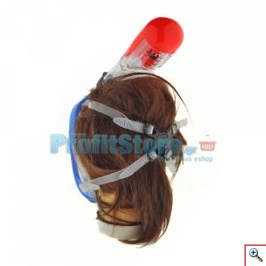 Sub Full Face Snorkel Mask Xifias 854 BLUE - Ολοπρόσωπη Μάσκα με Αναπνευστήρα και Βάση για Action Camera