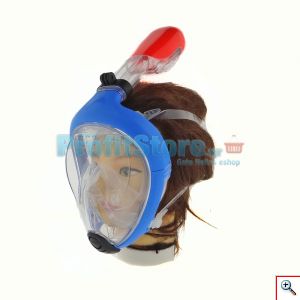 Sub Full Face Snorkel Mask Xifias 854 BLUE - Ολοπρόσωπη Μάσκα με Αναπνευστήρα και Βάση για Action Camera