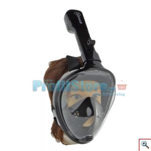 Sub Full Face Snorkel Mask Xifias 857 BLACK - Ολοπρόσωπη Μάσκα με Αναπνευστήρα και Βάση για Action Camera