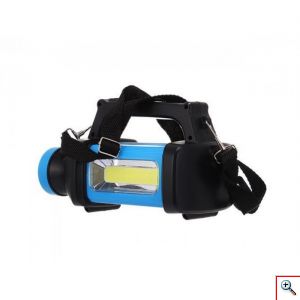 Μπλέ Διπλος Φακός Led και Φανάρι Camping 200 Lumens HX-8802A 