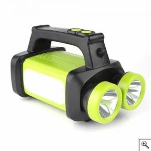 Μπλέ Διπλος Φακός Led και Φανάρι Camping 200 Lumens HX-8802A 