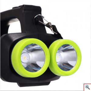 Μπλέ Διπλος Φακός Led και Φανάρι Camping 200 Lumens HX-8802A 