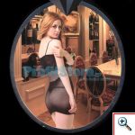 Σέξι Μίνι Φόρεμα Σιθρού με Τιράντα και Δίχτυ στη Μέση 8842 - Sexy Lingerie Bodystockings