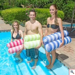 FlyMat Στρώμα - Πλωτή Αιώρα Θαλάσσης με Φουσκωτό Μαξιλάρι 2 σε 1 - Fashion Water Floating Row Hammock