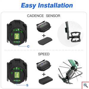 Αισθητήρας Ποδηλάτου Ταχύτητας και Ρυθμού - C3 Cycplus Speed Cadence Sensor