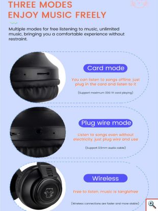 LED Bluetooth Ασύρματα On-Ear Ακουστικά Αυτιά Γάτας με Εναλλασσόμενο Φωτισμό - Wireless Cat Ear Headphones Λευκό/Ροζ