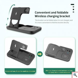 Σταθμός - Βάση Ασύρματης Φόρτισης Πολλαπλών Συσκευών Apple 4 σε 1 - Wireless Charger