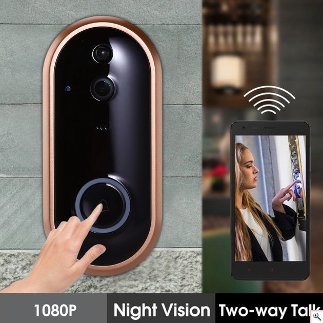 Ασύρματη Κάμερα & Κουδούνι Πόρτας IP με Σύνδεση Wifi