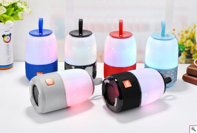 Φορητό Ασύρματο Ηχείο Bluetooth με LED Φωτισμό & FM Ραδιόφωνο - Portable Wireless Speaker