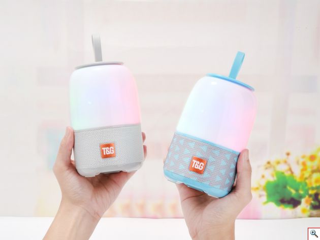 Φορητό Ασύρματο Ηχείο Bluetooth με LED Φωτισμό & FM Ραδιόφωνο - Portable Wireless Speaker