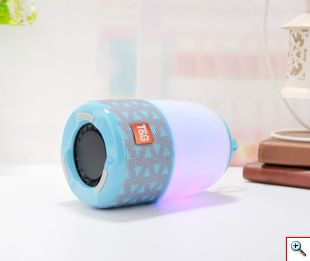 Φορητό Ασύρματο Ηχείο Bluetooth με LED Φωτισμό & FM Ραδιόφωνο - Portable Wireless Speaker