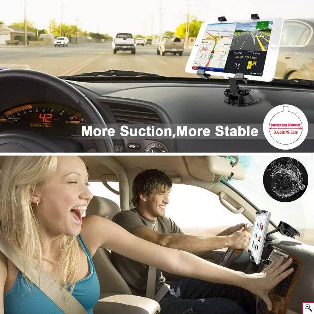 Βάση Στήριξης για Tablet PC & GPS για το Αυτοκίνητο ή το Γραφείο σας - Universal Holder for Tablets PCs