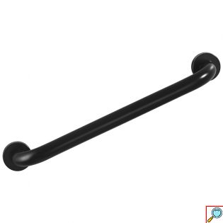 Μεγάλη Βοηθητική Λαβή Στήριξης ΑΜΕΑ 50cm Inox Τοίχου, Μπάνιου - Μπάρα Στήριξη για AMEA Μαύρη Ανοξείδωτη