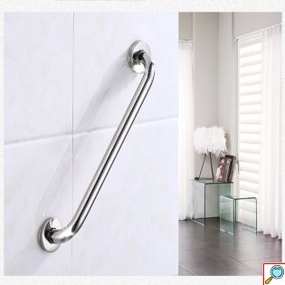 Μεγάλη Βοηθητική Λαβή Στήριξης ΑΜΕΑ 50cm Inox Τοίχου, Μπάνιου - Μπάρα Στήριξη για AMEA Ασημί Ανοξείδωτη - Bathtub Arm PWD