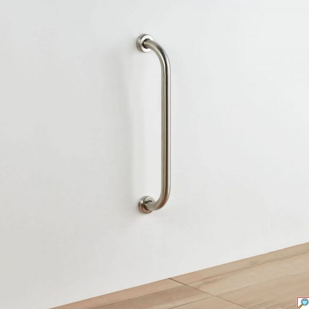 Μεγάλη Βοηθητική Λαβή Στήριξης ΑΜΕΑ 50cm Inox Τοίχου, Μπάνιου - Μπάρα Στήριξη για AMEA Ασημί Ανοξείδωτη - Bathtub Arm PWD