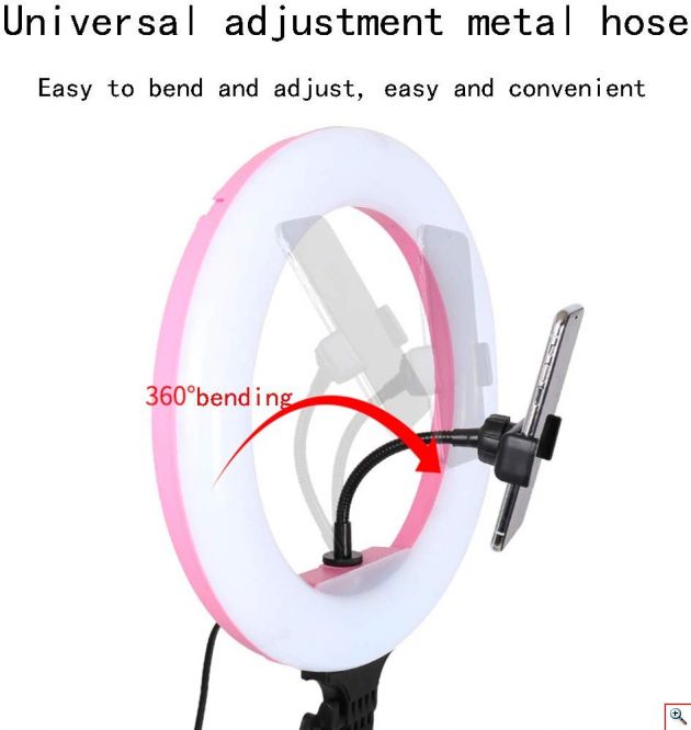 Επαγγελματικό Τηλεχειριζόμενο Φωτογραφικό Φωτιστικό Δαχτυλίδι 32cm Ring Lamp LED Light με 11 Χρώματα Φωτισμού, 11 Dimmer, Μεγάλο Τρίποδο & Βάση για Κάμερα ή Κινητό