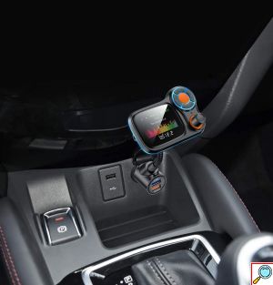 Bluetooth FM Transmitter Αναμεταδοτής Κινητού στα Ηχεία Αυτοκινήτου & Φορτιστής με 2 USB