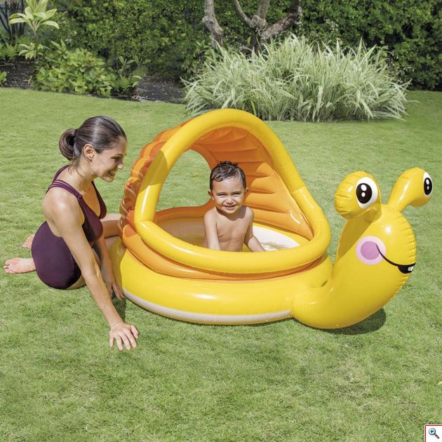 Φουσκωτή Παιδική Πισίνα Σαλιγκάρι - Lazy Snail Shade Baby Pool