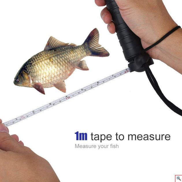 Γάντζος - Grip Ψαρέματος με Ζυγαριά 25kg, Ψηφιακή Οθόνη, LED Μεζούρα 1m & Θερμόμετρο - Λαβή Αλιείας για μεγάλα ψάρια - Fish Grip