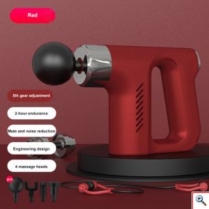 Ηλεκτρική Συσκευή Μασάζ για το Σώμα με 4 Κεφαλές και 5 Ρυθμίσεις Ταχύτητας Επαναφορτιζόμενη 20W - Deep Tissue Fascia Fun KH-740