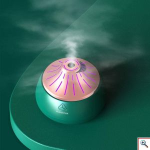 Μίνι Υγραντήρας Υπερήχων & Αρωματοθεραπείας με LED Φωτισμό - USB Mini Humidifier