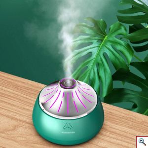 Μίνι Υγραντήρας Υπερήχων & Αρωματοθεραπείας με LED Φωτισμό - USB Mini Humidifier