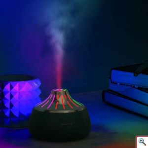 Μίνι Υγραντήρας Υπερήχων & Αρωματοθεραπείας με LED Φωτισμό - USB Mini Humidifier
