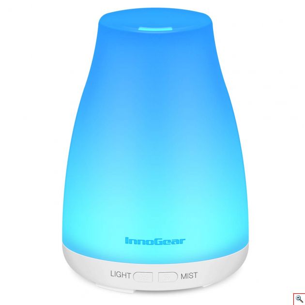 Οικιακός Υγραντήρας Γραφείου Υπερήχων με Αιθέρια Έλαια & Λειτουργία Αυτόματης Απενεργοποίησης με 7 Χρώματα LED - 1508C 100mL