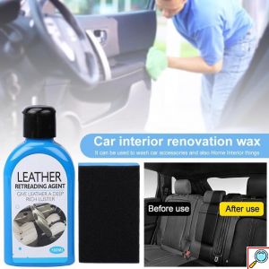 Σετ 2 σε 1 Καθαρισμού / Γυαλίσματος για Δέρμα Αυτοκινήτου 160ml Carsun