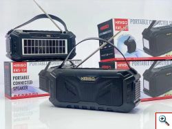 Φορητό Ηχείο Bluetooth, Φακός & Powerbank με Ενσωματωμένο Ηλιακό Πάνελ - Kimiso KMS-131