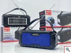 Φορητό Ηχείο Bluetooth, Φακός & Powerbank με Ενσωματωμένο Ηλιακό Πάνελ - Kimiso KMS-131
