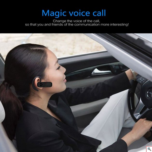 Ultra Mini Κινητό Τηλέφωνο SIM & Bluetooth Ακουστικό Handsfree με Αλλαγή της Φωνής - Mini CellPhone