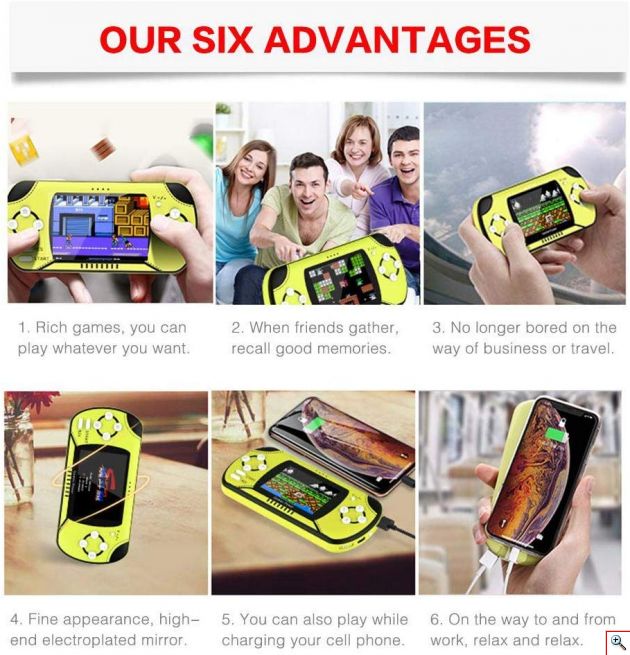 Κονσόλα με 300 Ενσωματωμένα Παιχνίδια XGO και Power Bank 10000mAn